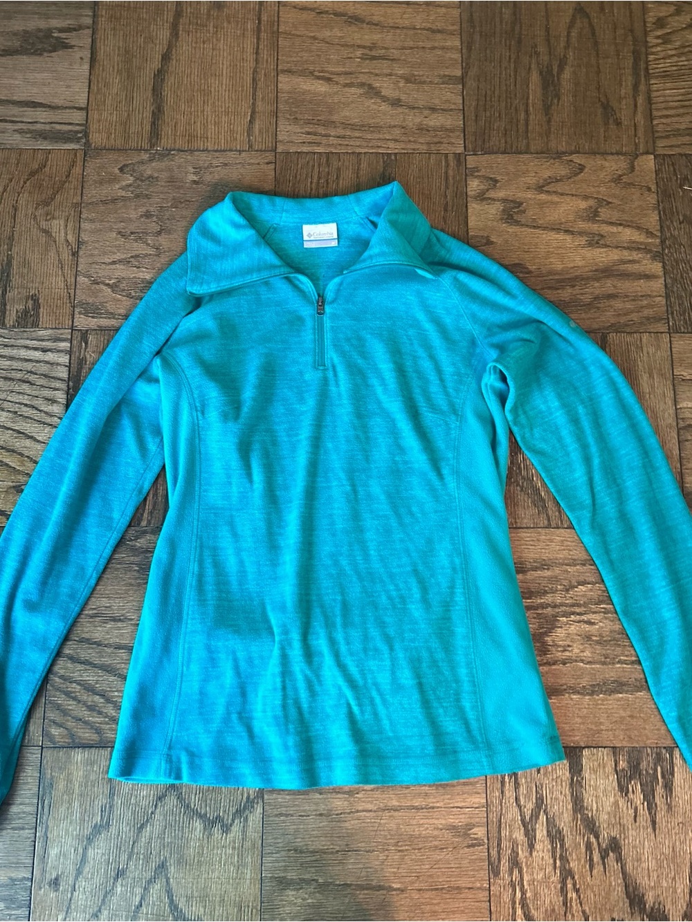 Columbia Women's Teal Quarter-Zip Pullover